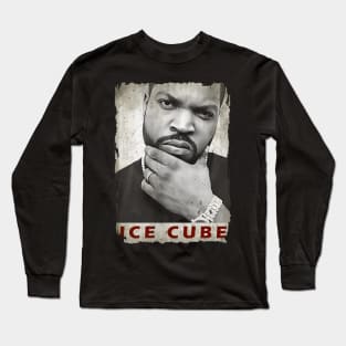 Vintage Portrait of Ice Cube Long Sleeve T-Shirt